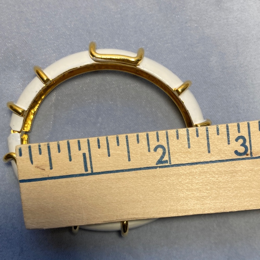 Original by Robert enamel clamper bangle bracelet white gold - Picture 7 of 16
